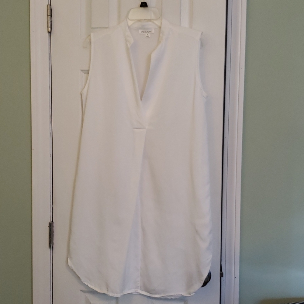 Tunic Top White 100% Lyocell Short sleeves